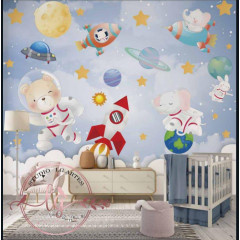 Decoração Adesivo Menino Astronauta m2 Decoração Adesivo Menino Astronauta m2