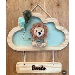 Decoração Quadro Nuvem Leão Decoração Quadro Nuvem Leão