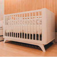Berço minicama Sambalelê branco COM COLCHÃO [estrado antirrefluxo]