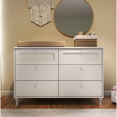 PROMO Cômoda Fofura branca 6 gavetas PROMO Cômoda Fofura branca 6 gavetas