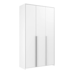 Roupeiro Modulado 3 Portas Frontal Branco com Moldura Lat/Apliques brancos