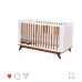 Berço minicama Sambalelê branco/mel COM COLCHÃO [estrado antirrefluxo]