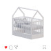 Berço montessori Wood branco COM COLCHÃO [estrado antirrefluxo]
