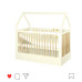 Berço montessori Wood branco/carvalho COM COLCHÃO [estrado antirrefluxo]