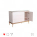 Cômoda Canção de Ninar com porta branco c/ amêndola